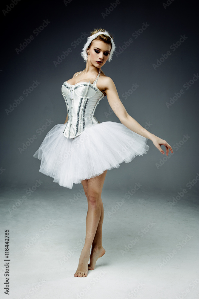 Female classic ballet dancers posing
