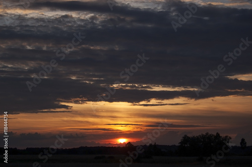 Clouds at sunset background © darekb22