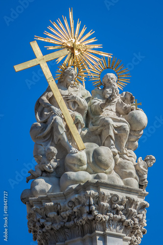 Holy Trinity Column (a plague column, 1713). Budapest, Hungary.