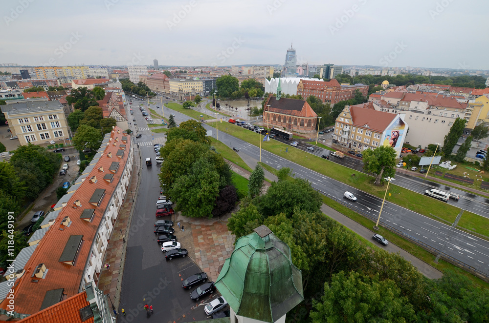 View of the Szczecin in Poland