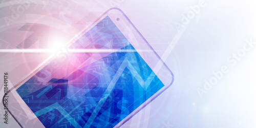 Business abstract bright vector concept