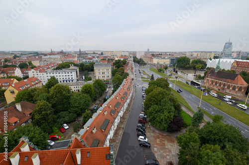 Obraz na płótnie View of the Szczecin in Poland w salonie