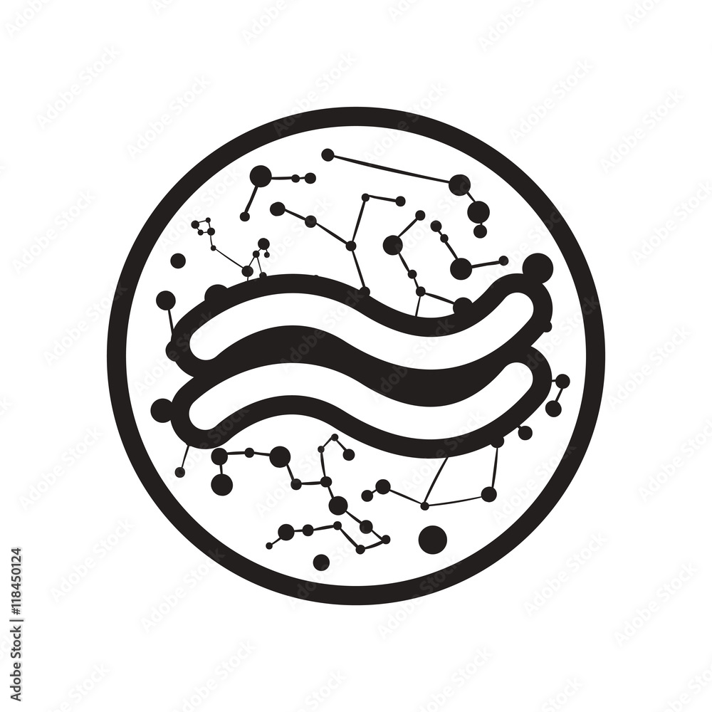 flat icon in black and white style element zodiac Aquarius flat icon in black and white style element zodiac Aquarius