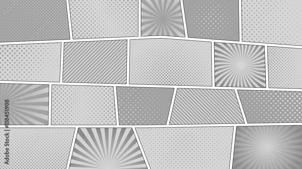 Naklejka premium Comic book wallpaper