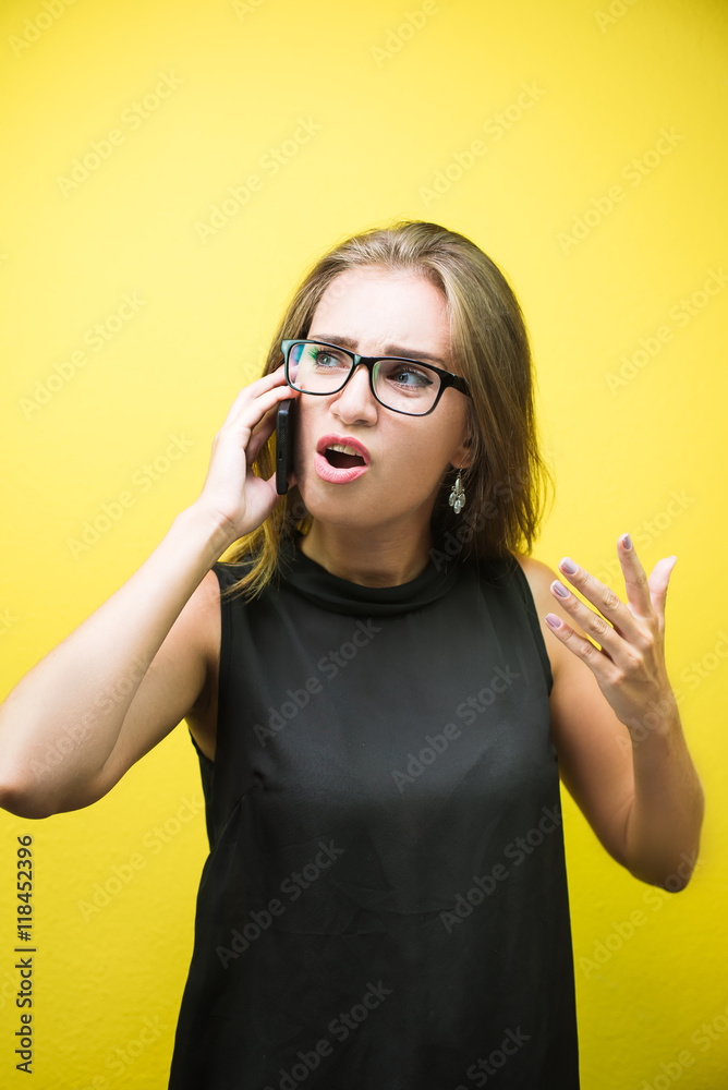 Portrait of an angry and stressed woman Portrait of an angry and stressed woman