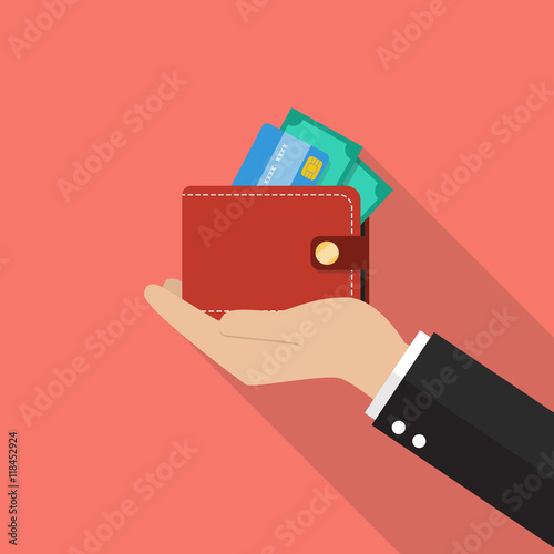 Hand with wallet