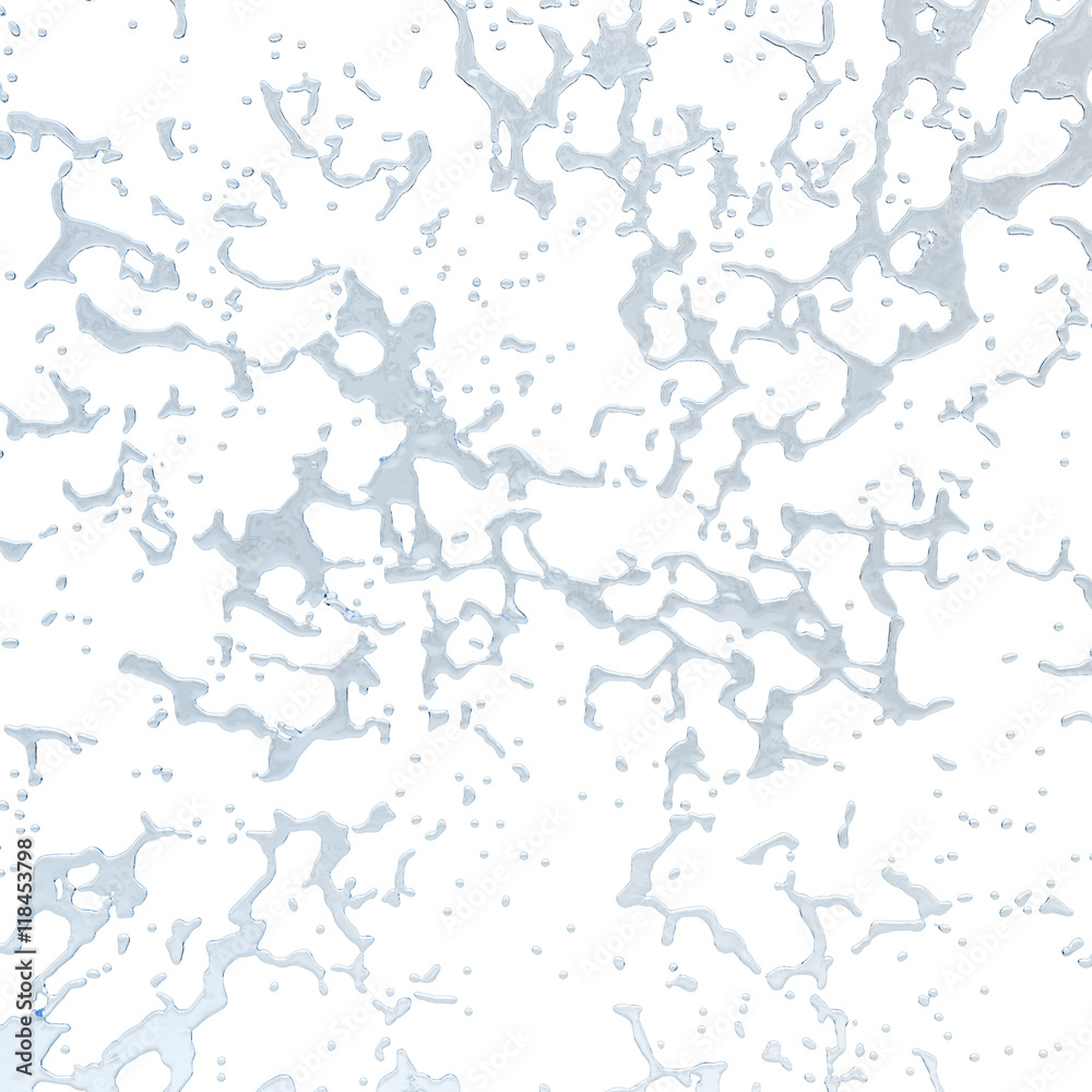 water splash Isolated 3d water splash Isolated 3d