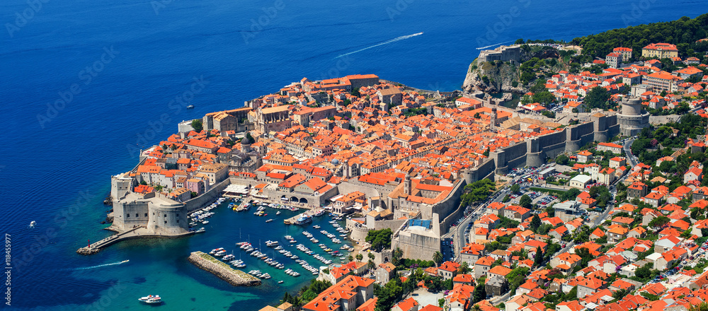 The historical old town of Dubrovnik, Croatia