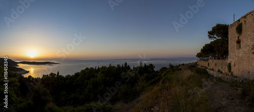 Obraz na płótnie Vis,Kroatien,Sonnenuntergang w salonie