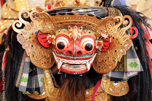 Bali Barong Lion Mask photo