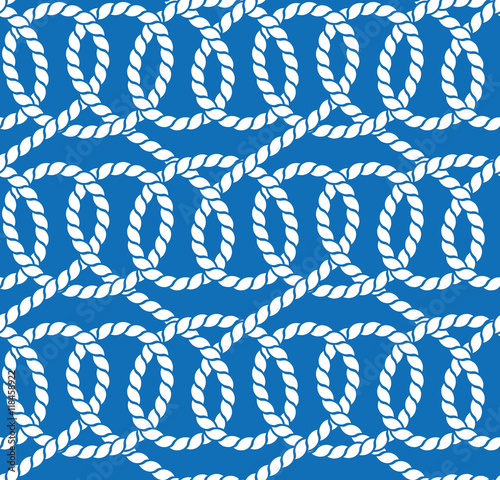 Vector seamless pattern of ropes