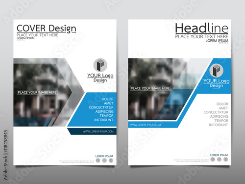 Blue technology cover business brochure vector design, Leaflet advertising abstract background, Modern poster magazine layout template, Annual report for presentation.