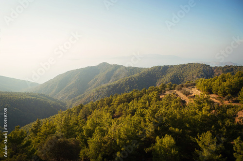Mountain View of Rhodes  Greece