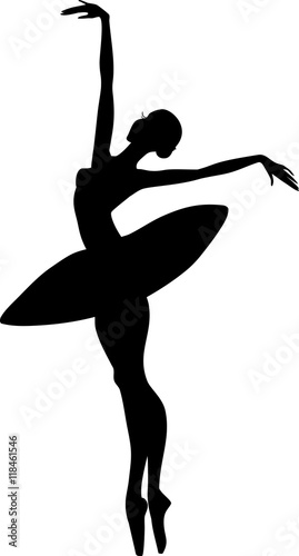 Silhouette of ballerina