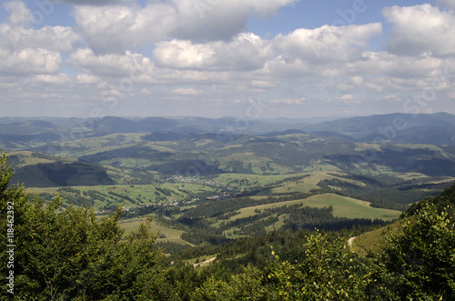 Fototapeta Naklejka Na Ścianę i Meble -  Mountain landscape of Ukrainian Carpathians

