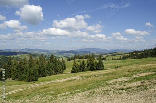 Mountain landscape of Ukrainian Carpathians 