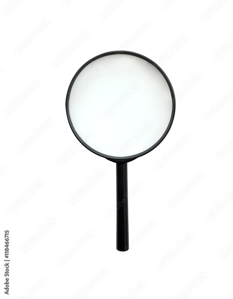 Magnifying glass, isolated on white, clipping path Magnifying glass, isolated on white, clipping path