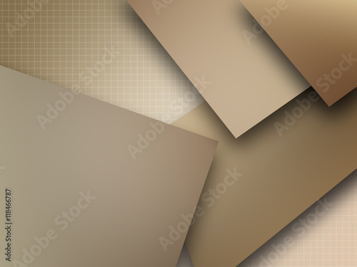 Geometric shapes with soft vibrant colors