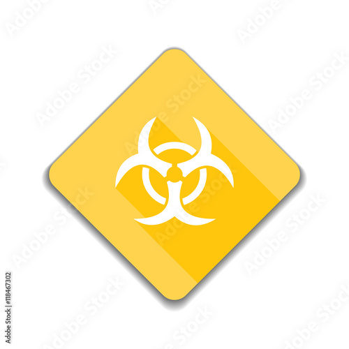 Biohazard danger sign