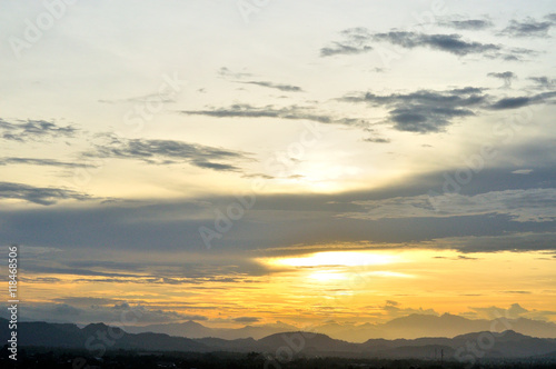 Dusk sky, Beautiful cloudscape