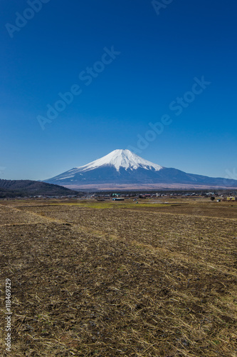 忍野村から見た富士山