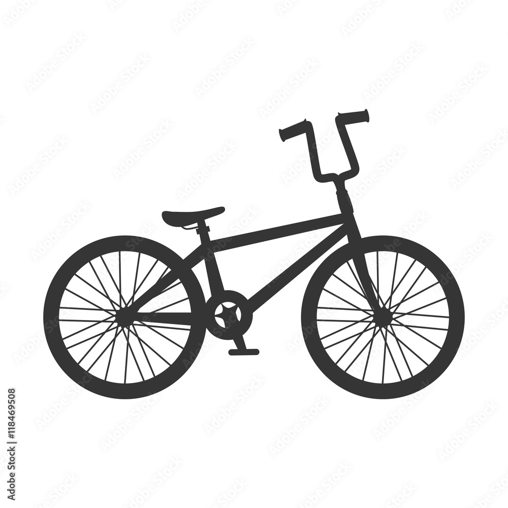 bicycle bike vehicle bmx cycling object travel exercise active vector illustration isolated