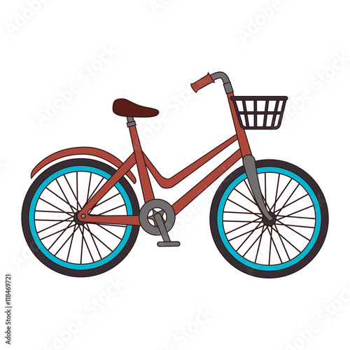 bicycle bike vehicle cycling object travel exercise active vector illustration isolated