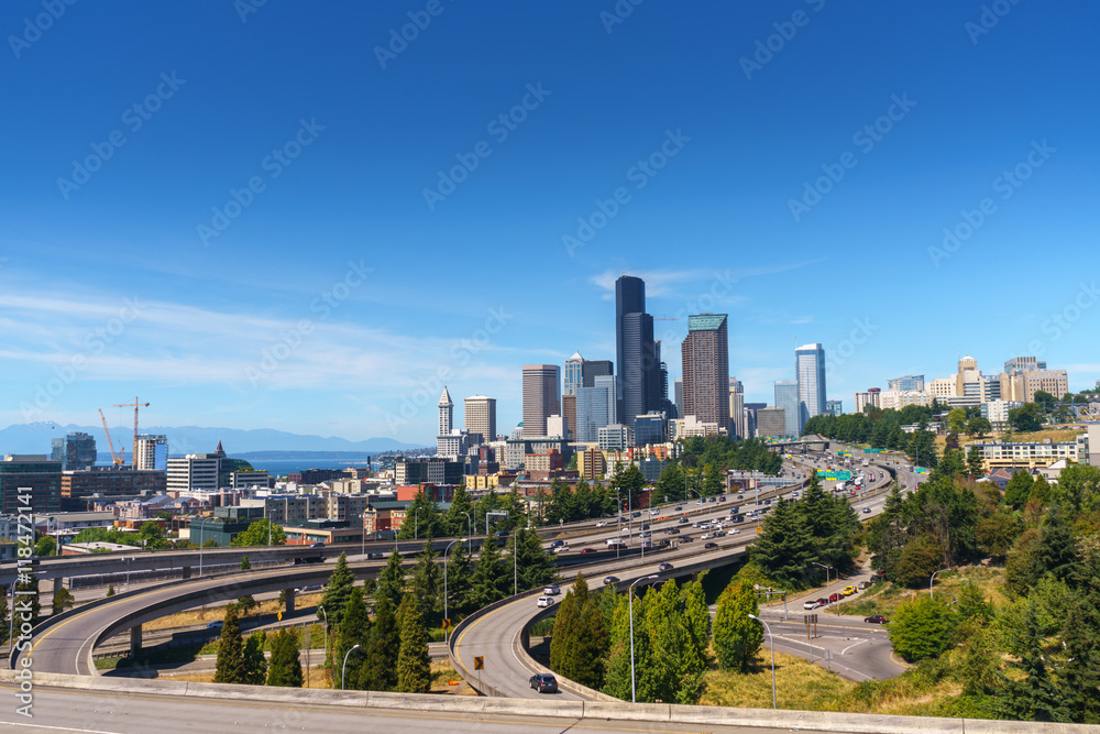Beautiful View of Seattle Downtown Beautiful View of Seattle Downtown