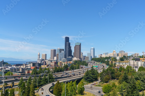 Beautiful View of Seattle Downtown