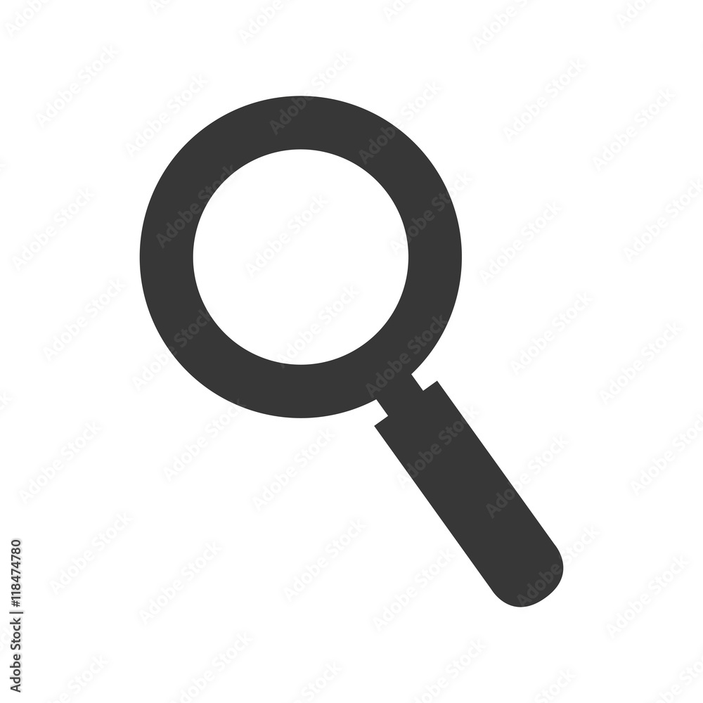 lupe magnifying glass search explore instrument focus examine vector Stock  Vector | Adobe Stock