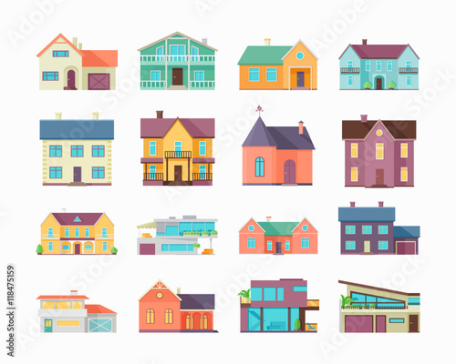 Big Set of Houses, Buildings and Architectures