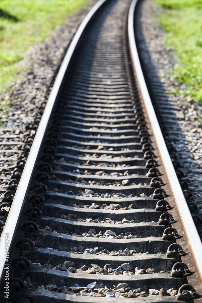 Line of railway crossing in rural of Thailand. Line of railway crossing in rural of Thailand.