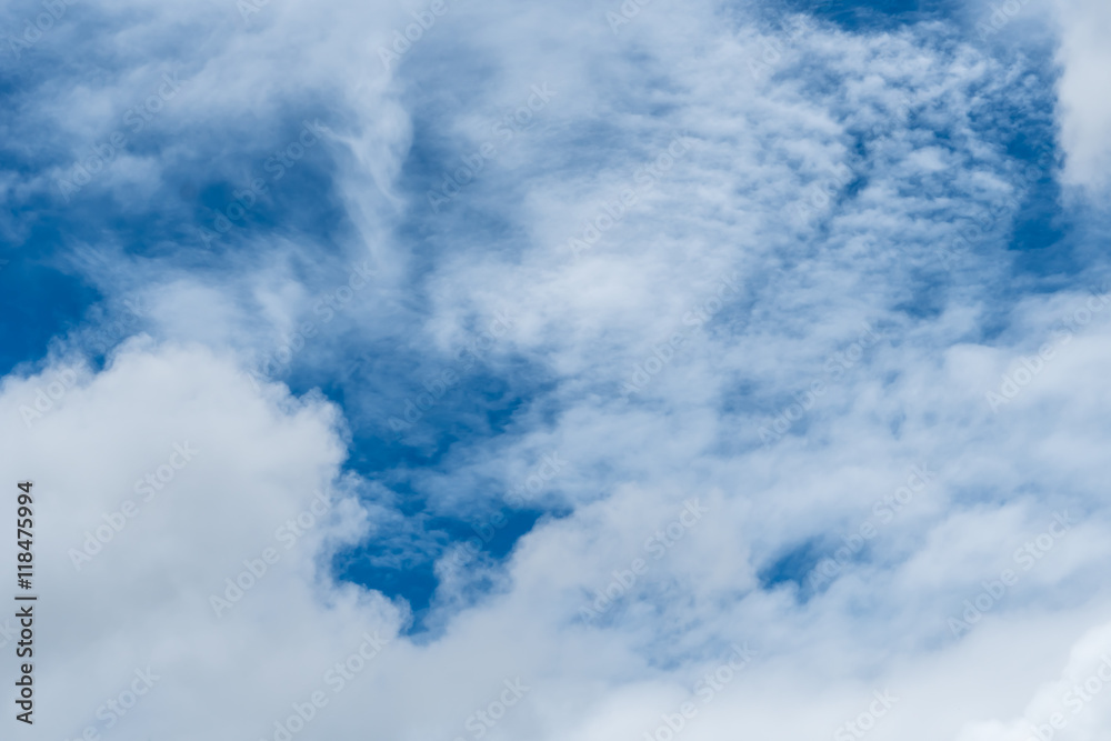 Obraz premium White cloud with Blue sky