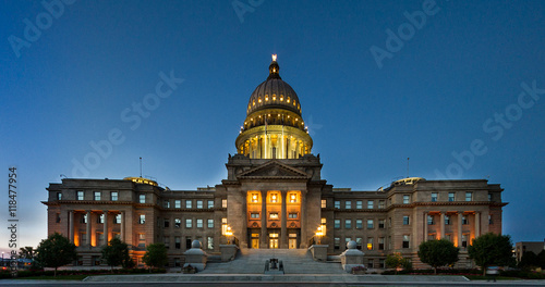 Wide view of the boise capital building photo