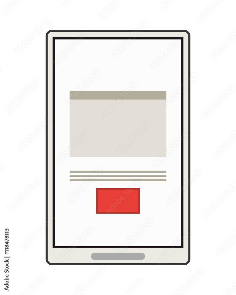 flat design modern cellphone with document on screen icon vector illustration flat design modern cellphone with document on screen icon vector illustration