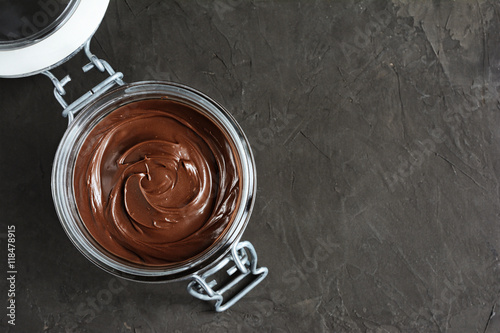 Chocolate hazelnut spread or nuts butter