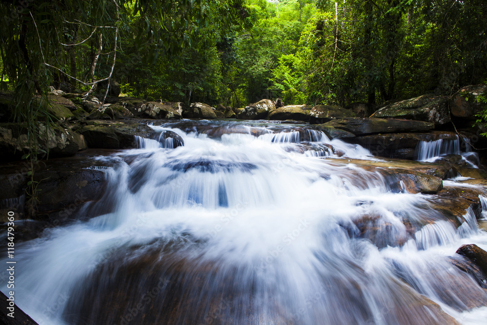 HUANG NUM KEAW WATERFALL KOH KOOD TRAT THAILAND. HUANG NUM KEAW WATERFALL KOH KOOD TRAT THAILAND.