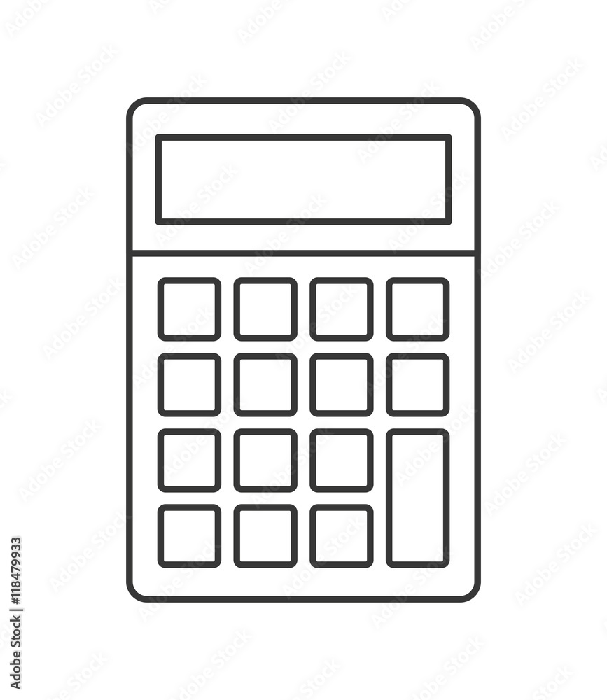 flat design single calculator icon vector illustration flat design single calculator icon vector illustration