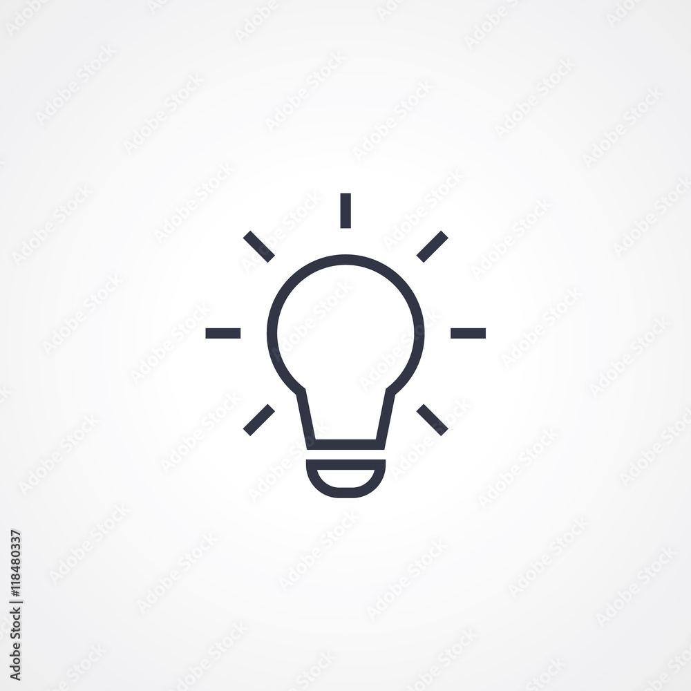 Search engine optimizer : idea or light bulb icon Search engine optimizer : idea or light bulb icon