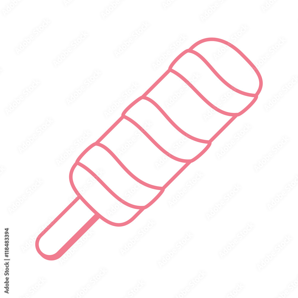 flat design candy popsicle icon vector illustration flat design candy popsicle icon vector illustration
