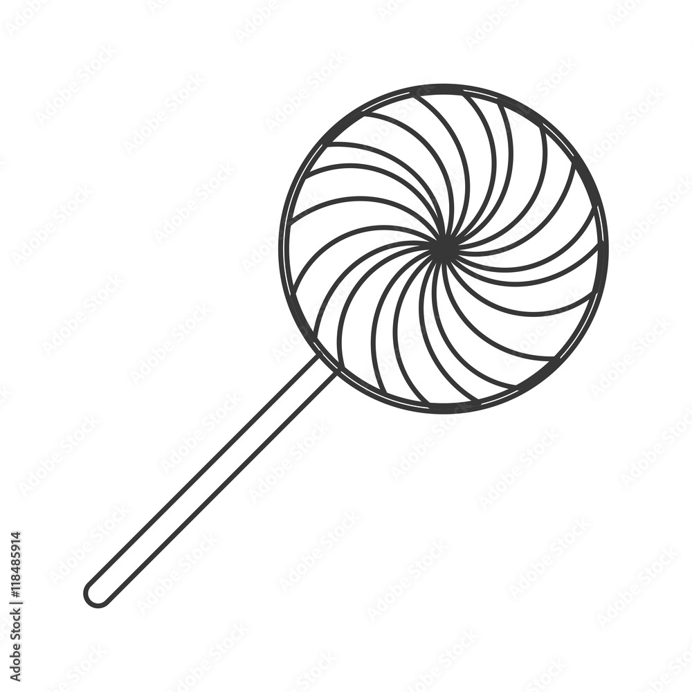 flat design candy lollipop icon vector illustration flat design candy lollipop icon vector illustration