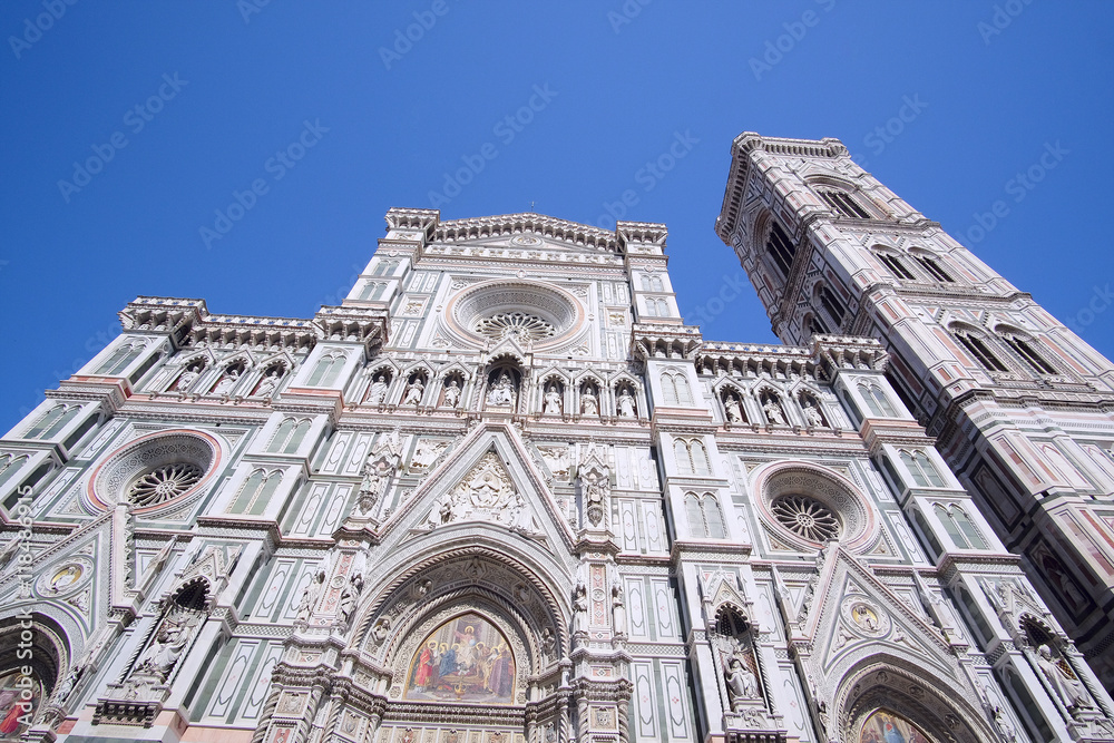 Florence, Italy, June, 25, 2016: cathedral of Santa Maria del Fiore in Florence, Italy
