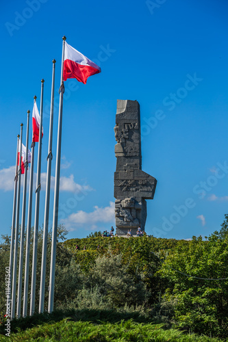 Obraz na płótnie Westerplatte. Monument commemorating first battle of Second Worl w salonie
