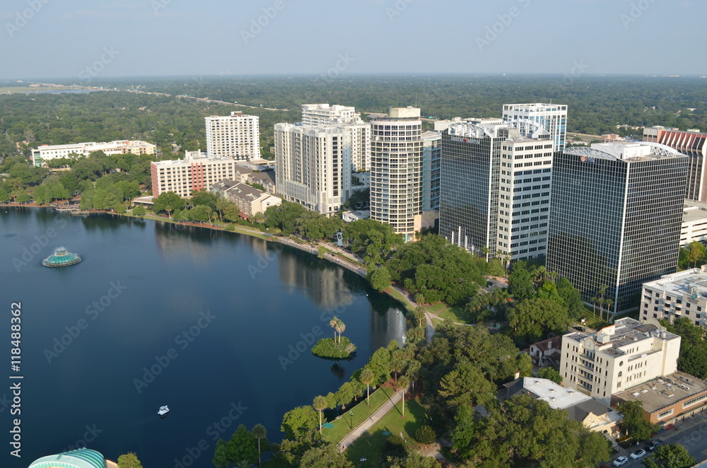 Fototapeta premium Orlando Downtown Aerial (2)
