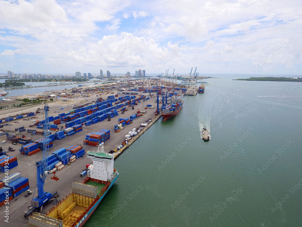 Port Miami aerial image