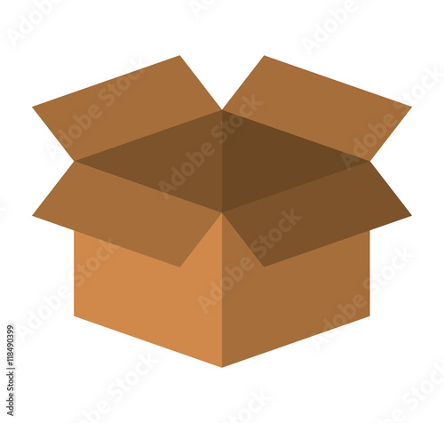 box carton packing isolated icon
