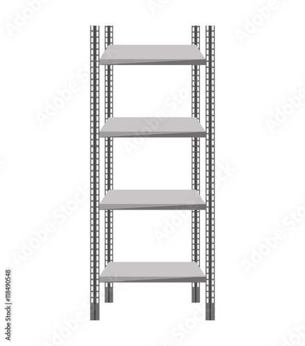 metal shelf isolated icon
