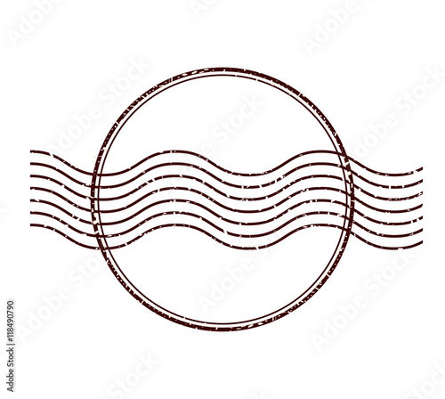 postal stamp classic isolated icon