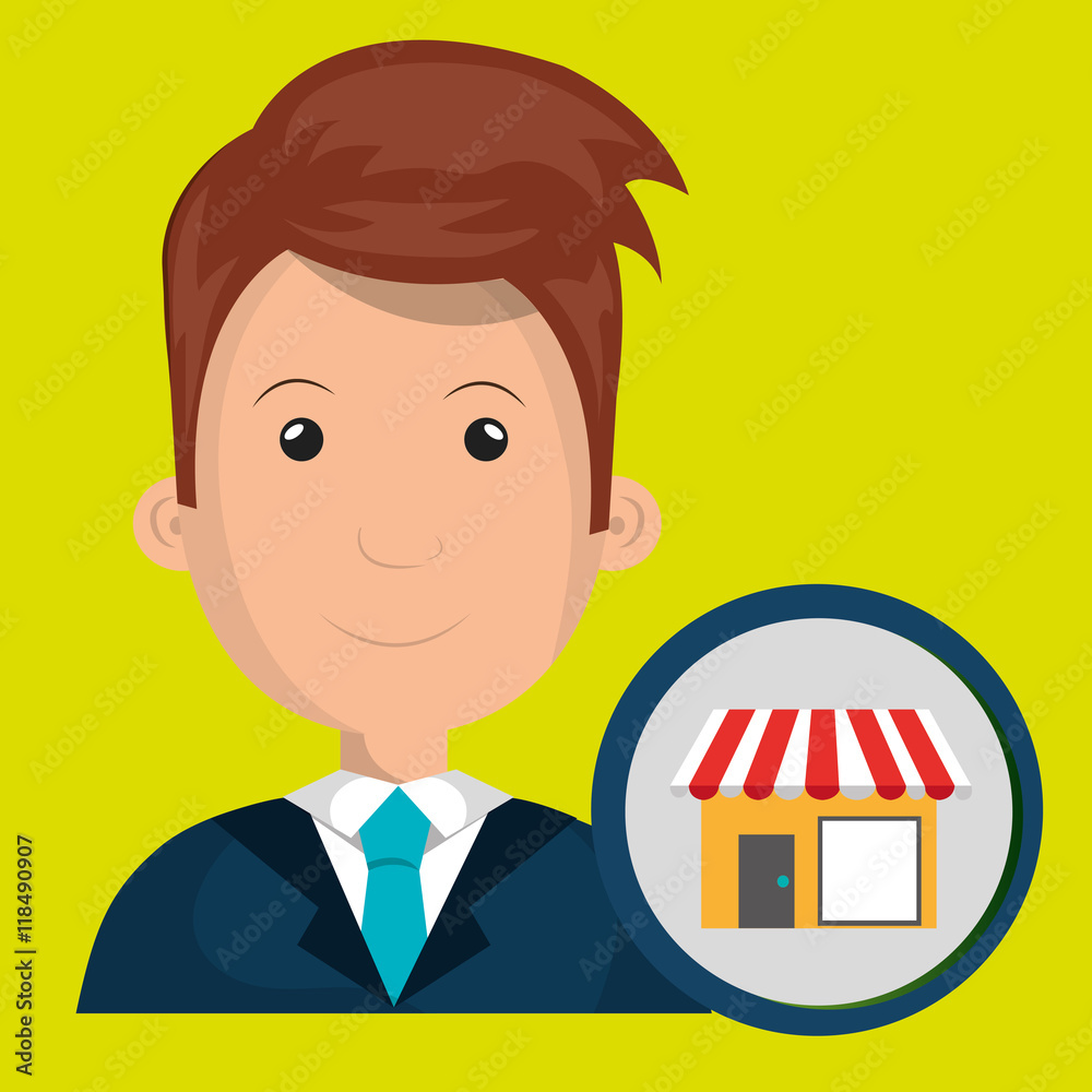 man store market icon vector illustration graphic man store market icon vector illustration graphic