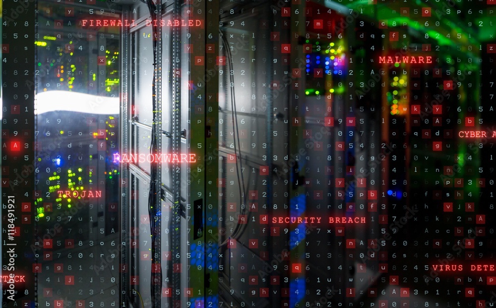 Obraz premium Composite image of virus background